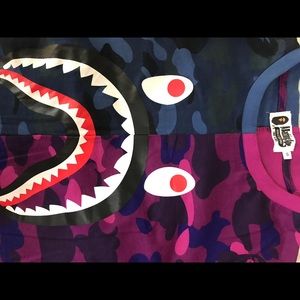 Bathing Ape purple/blue camo